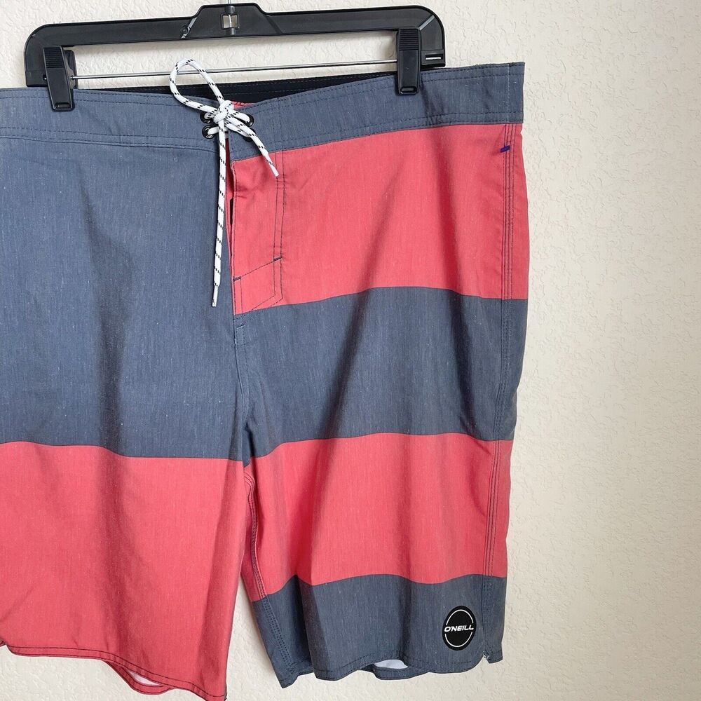 O'Neill Shorts Mens Size 38 Red Board Swim Athleisure Spring - Picture 4 of 9